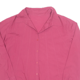 Womens Shirt Pink Collared Long Sleeve L