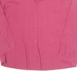 Womens Shirt Pink Collared Long Sleeve L