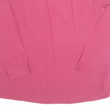 Womens Shirt Pink Collared Long Sleeve L