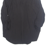 Womens Top Black V-Neck Long Sleeve L