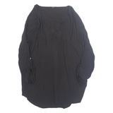 Womens Top Black V-Neck Long Sleeve L