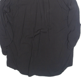 Womens Top Black V-Neck Long Sleeve L