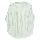 H&M Womens Shirt Green Collared Long Sleeve M