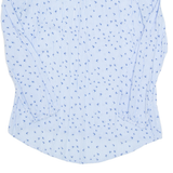 Womens Printed Top Blue V-Neck Long Sleeve Striped L