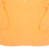 BPC Womens Top Orange V-Neck Long Sleeve XL