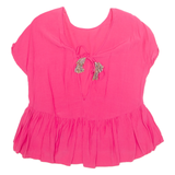 Womens Top Pink V-Neck XL