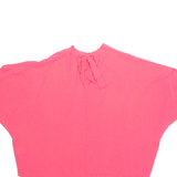 Womens Blouse Pink High Neck XL