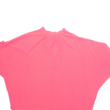 Womens Blouse Pink High Neck XL