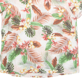 Womens Printed Top White Floral M