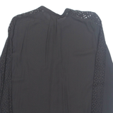 H&M Womens Blouse Black Long Sleeve M