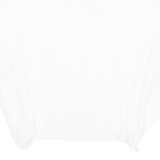 AVANT PREMIERE Womens Ruffle Blouse White V-Neck Long Sleeve M