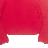 ZARA Womens Cropped Top Red Long Sleeve XS