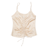 ASOS DESIGN Cropped Womens Camisole Vest Beige V-Neck UK 6