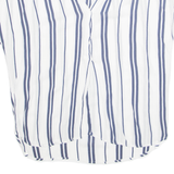 H&M Womens Printed Blouse Blue Striped L