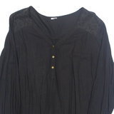 Womens Top Black V-Neck Long Sleeve L