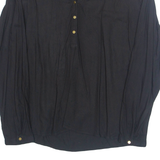 Womens Top Black V-Neck Long Sleeve L