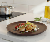 Anygleam Natural Brown 4pcs Wooden Plate Food Kitchen Tableware
