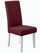 Anyseat Wine Red Waterproof Chair Cover – Corn Kernel Pattern Stretch Slipcover for Dining Room