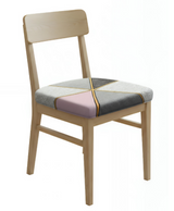 Anyseat Grey and Pink with Gold Linear Print Chair Cover – Stretch Washable Removable Seat Cover for Dining & Kitchen