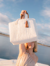 White Pearl Resort Tote Bag