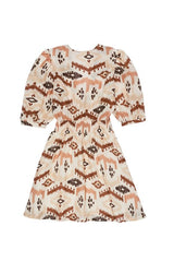 Women linen mini dress - West