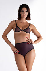Lustrous Sheer Micro Triangle Bra