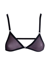 Lustrous Sheer Micro Triangle Bra