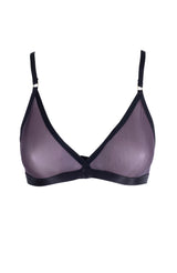 Lustrous Sheer Triangle Bralette