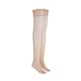 LECHERY® LUSTROUS SILKY SHINY THIGH HIGHS • NATURAL