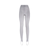 LECHERY® LUSTROUS SILKY SHINY 40 DENIER STIRRUP TIGHTS • GREY