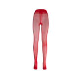 LECHERY® LUSTROUS SILKY SHINY 40 DENIER SEMI-OPAQUE PANTYHOSE TIGHTS • RED