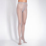 LECHERY® LUSTROUS SILKY SHINY 40 DENIER SEMI-OPAQUE PANTYHOSE TIGHTS • GREY