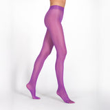 LECHERY® LUSTROUS SILKY SHINY 40 DENIER SEMI-OPAQUE PANTYHOSE TIGHTS • PURPLE