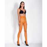 LECHERY® LUSTROUS SILKY SHINY 40 DENIER SEMI-OPAQUE PANTYHOSE TIGHTS • ORANGE