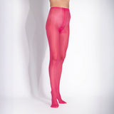 LECHERY® LUSTROUS SILKY SHINY 40 DENIER SEMI-OPAQUE PANTYHOSE TIGHTS • PINK