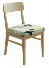 Anyseat Light Green Leaf Print Chair Cover – Stretch Washable Removable Seat Cover for Dining & Kitchen