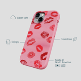Bubblegum Pink XOXO iPhone 15 Case