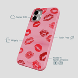 Bubblegum Pink XOXO iPhone 16 Plus Case