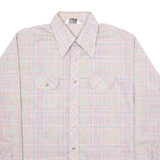 SECOND HAND ROSE Mens Shirt Red Check Long Sleeve L