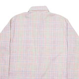 SECOND HAND ROSE Mens Shirt Red Check Long Sleeve L