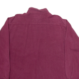 BASIC Mens Plain Shirt Red Long Sleeve L