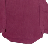 BASIC Mens Plain Shirt Red Long Sleeve L