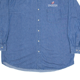 WRANGLER Simonton Windows Mens Worker Shirt Blue Long Sleeve XL