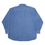 WRANGLER Simonton Windows Mens Worker Shirt Blue Long Sleeve XL