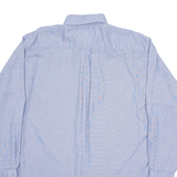 TOMMY HILFIGER Mens Shirt Blue Check Long Sleeve L