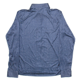 Mens Shirt Blue Geometric Long Sleeve S