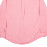 TOMMY HILFIGER Mens Plain Shirt Red Long Sleeve S