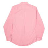 TOMMY HILFIGER Mens Plain Shirt Red Long Sleeve S