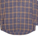 NAUTICA Mens Shirt Blue Check Long Sleeve 2XL