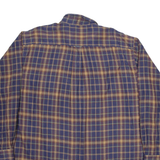 NAUTICA Mens Shirt Blue Check Long Sleeve 2XL